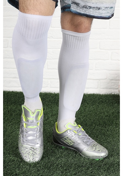 Jump 27048 Krampon Çim Halısaha Erkek Futbol Ayakkabı Gümüş