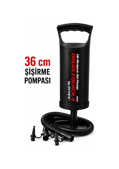 Mainshop Intex Double Quick I Pratik El Pompası Şişme Yatak Havuz Bot Pompası 36 Cm M-68614
