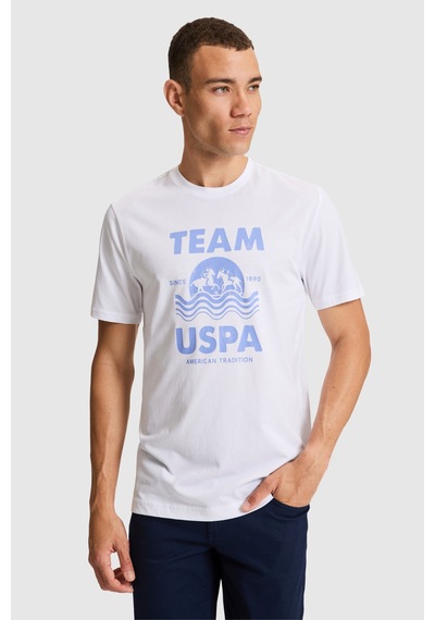 U.s. Polo Assn. Erkek Beyaz Tişört 50322498-vr013