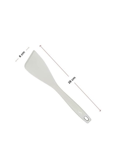 Lurch - Platin Silikon Spatula 28 Cm Açık Gri - Yanmaz, Yapışmaz, Bükülmez, Çizmez, Tat Ve Koku Bırakmaz - 240004 Renk