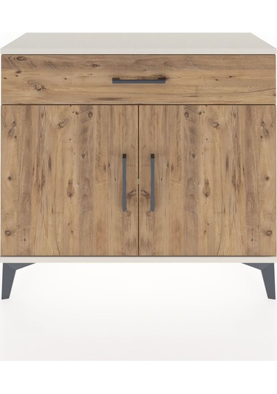 Arges Şifonyer Tek Raflı Tek Çekmeceli 2 Kapaklı 88x30x80 Ayt... Aytaşı