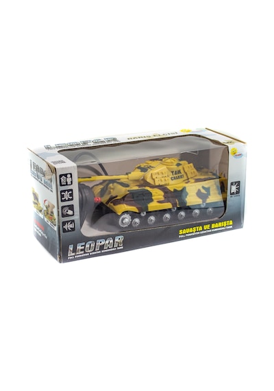 Uzaktan Kumandalı Tank Çöl Leopar Full Fonksiyon Işıklı Sesli