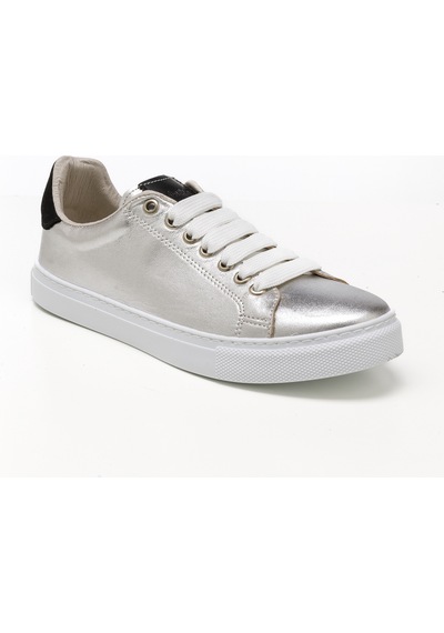 Gümüş Siyah Sim Sneaker Günlük Kadın Mar-25y-209-02 John May Gümüş-siyah Sim Gümüş Siyah Sim Gümüş - Siyah