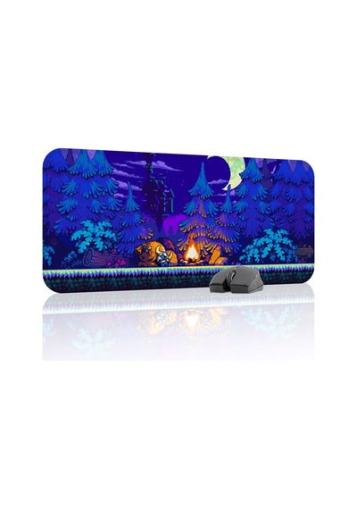 Shovel Knight Kaymaz Dikişli Kauçuk Oyuncu Mousepad V1 - 70x30 Xl Gaming Mouse Pad Fare Altlığı