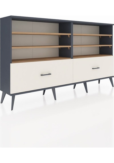 Arges Konsol 6 Raflı 2 Çekmeceli 176x30x99 Antrasit-çam/aytaşı Atlas Çam/aytası - Antrasıt Arges Konsol 6 Raflı 2 Çekmeceli 176x30x99 Antrasit-çam/aytaşı Atlas Çam/aytası - Antrasıt
