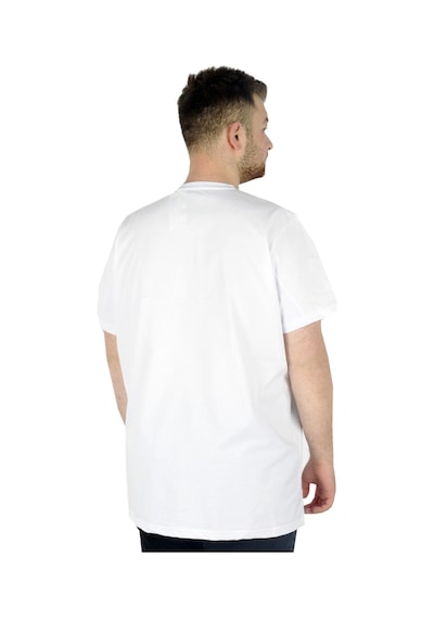 Mode Xl Büyük Beden Erkek Tshirt V Yaka Basic 20032 Beyaz 001