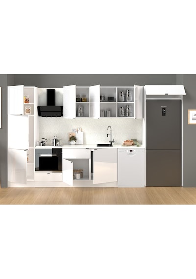 380 Cm %100 Mdf Tezgahlı Efil Ankastre Mutfak Dolabı Beyaz 380 Cm %100 Mdf Tezgahlı Efil Ankastre Mutfak Dolabı Beyaz