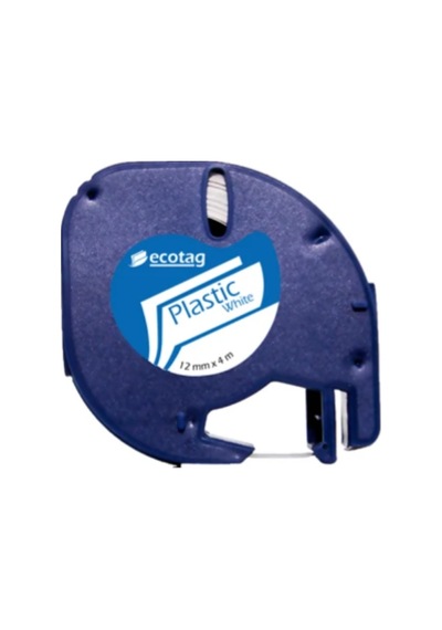 Ecotag S0721610 Letratag Plastik Şerit Etiket Beyaz