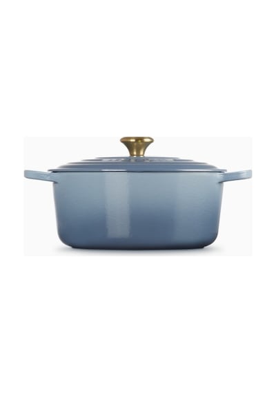Le Creuset Yuvarlak Ikonik Lüks Döküm Tencere 28 Cm Açık Mavi