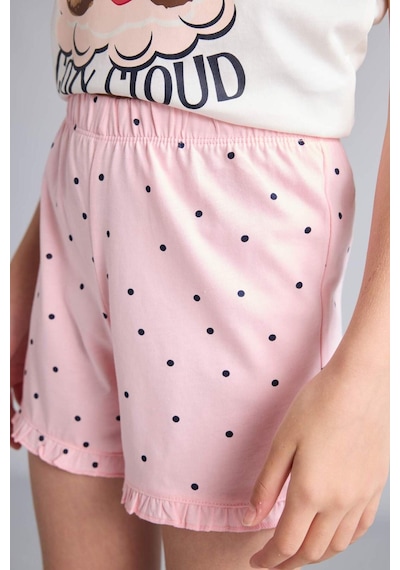 Defacto Kolsuz Ayıcıklı Regular Fıt 2li Ecru Pijama Takımı Kız Çocuk H8112a826smer105 Ekru-er105