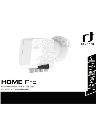Inverto Home Pro Uln Quad Lnb Full Hd 4K Uyumlu