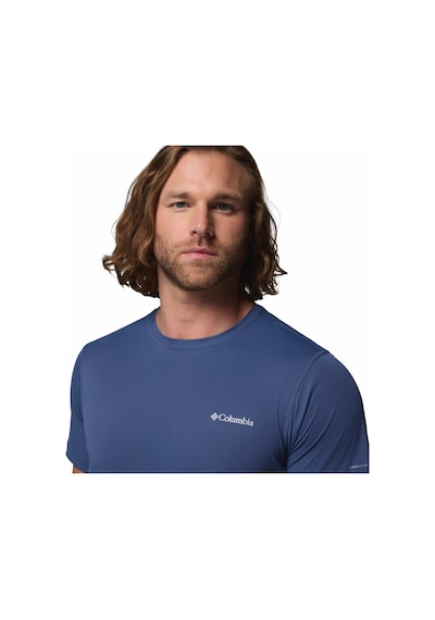 Columbia Zero Rules Lıght Ss Crew Erkek Mavi Teknik Kısa Kollu T-shirt Ao2717-479