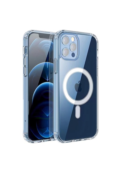 Apple Uyumlu iPhone 11 Pro Max Kılıf Magsafe Şarj Özellikli Şeffaf Sert Pc Zore Embos Kapak
