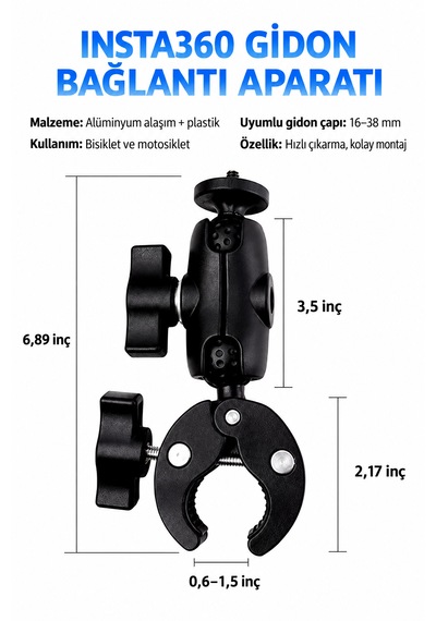 Insta360 Serisi Uyumlu 25 Parça Aksesuar Seti-görünmez Selfie Çubuğu İle Birlikte