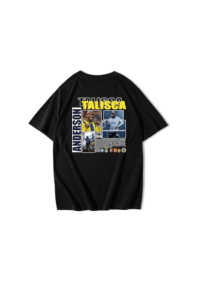 Brz Collection Unisex Oversize Anderson Talisca T-shirt Siyah