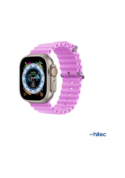 Schitec 42-49 MM Yeni nesil Apple Uyumlu Watch Akıllı Saat Kordon Silikon Lila Schitec 42-49 MM Yeni nesil Apple Uyumlu Watch Akıllı Saat Kordon Silikon Lila