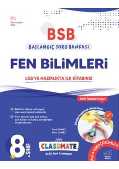 Okyanus 8. Sınıf Classmate Başlangıç Fen Bilimleri Soru Bankası O
