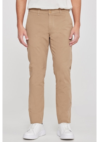 Ac&Co / Altınyıldız Classics Slim Fit Dar Kesim Pamuklu Esnek Chino Erkek Pantolon - Camel Ac&Co / Altınyıldız Classics Slim Fit Dar Kesim Pamuklu Esnek Chino Erkek Pantolon - Camel
