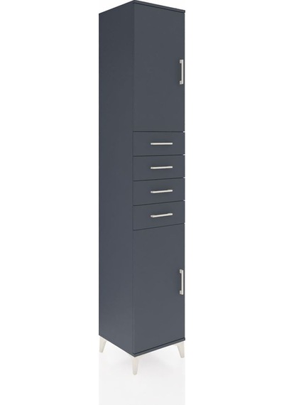 Hyperion Dolap 4 Raflı 4 Çekmeceli 2 Kapaklı 44x44x243 Antrasit-antrasit Antrasit Hyperion Dolap 4 Raflı 4 Çekmeceli 2 Kapaklı 44x44x243 Antrasit-antrasit Antrasit