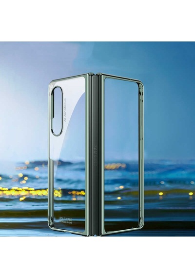 Galaxy Z Fold 3 Kılıf Zore Kıpta Metal Görünümlü Ince Kılıf