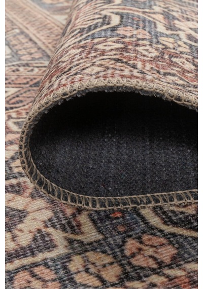 Foldy Vintage Desenli Dokuma Taban Dekoratif Renkli Halı Fl 62 Renkli 10