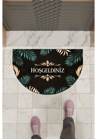 Rugmood Modern Dijital Paspas Kapı Önü Paspası Çok Renkli