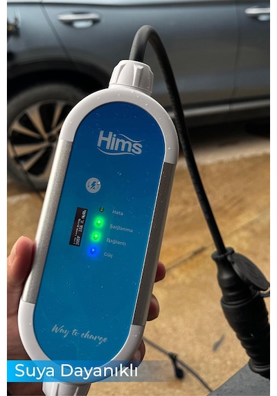 Hims Hctk-g-3-10 3.7kw 10m Kablolu Taşınabilir Elektrikli Araç Şarj Cihazı