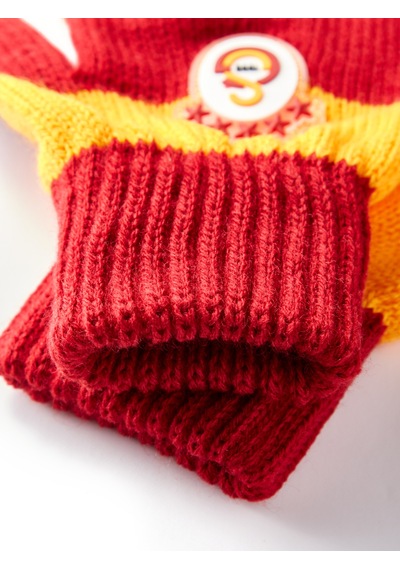 Gsstore Galatasaray Çocuk Eldiven C252204 Sarı - Kırmızı