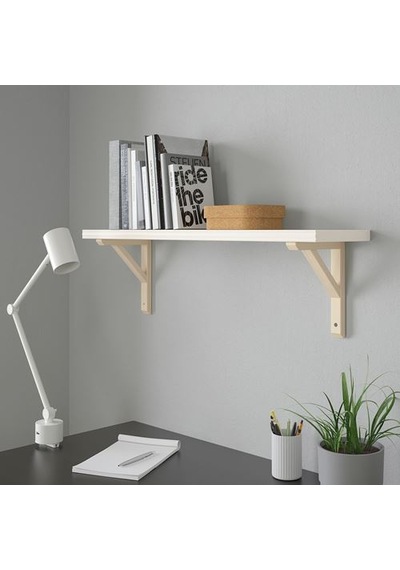 Ikea Bergshult Duvar Rafı Parçası, Beyaz, 80x20 Cm