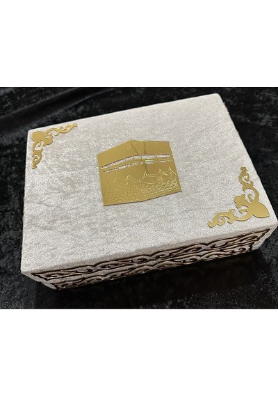 Hac-ümre Hediyelik Set Sandıklı Kabe Model Beyaz Set