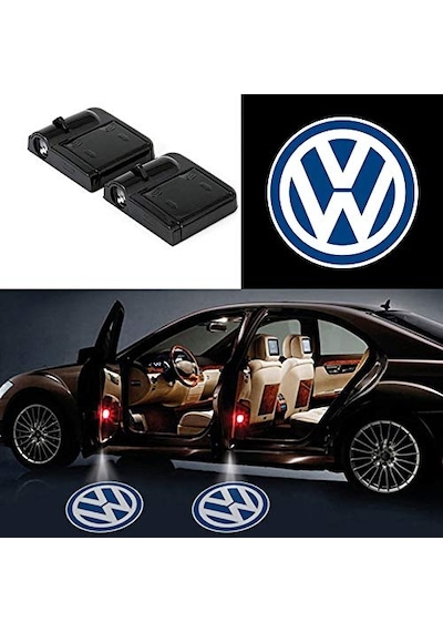 OtoÇizgi Vw Volkswagen Pilli Kapı Altı Led Logo 2 Adet OtoÇizgi