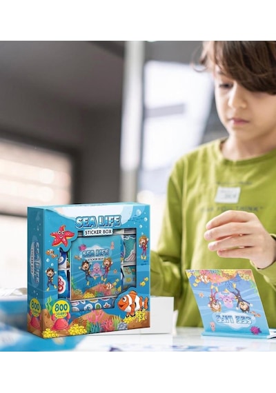 See Life Eğitici Çıkartma Ve Origami Deniz Dünyası 800'lü Sticker Hobi Seti