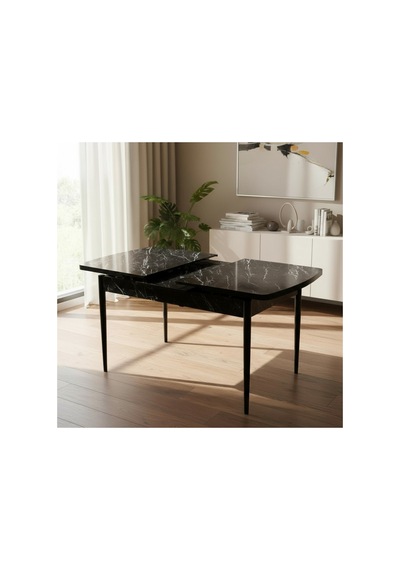 80 X 130 Açılabilir Yemek Masası Açıldığında 80 X 170 Olmaktadır Siyah Siyah 80 X 130 Açılabilir Yemek Masası Açıldığında 80 X 170 Olmaktadır Siyah Siyah