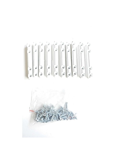 10x20 Sineklik Menteşesi Plastik 10'lu Beyaz - Mobilya Kilitleri - Tek Ebat Mobilya Kilitleri