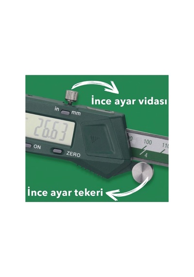Insize 1108-300 Dijital Kumpas Standart Model 300mm