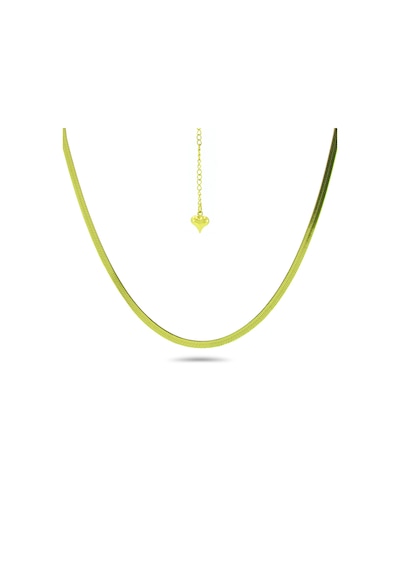 Laria Jewelry İtalyan Balık Sırtı Zincir Kolye 14 Ayar Altın Kaplama Altın