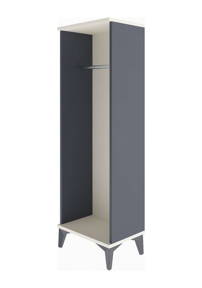 Arges Dolap Tek Askılı 44x30x134 Antrasit-aytaşı Antrasit