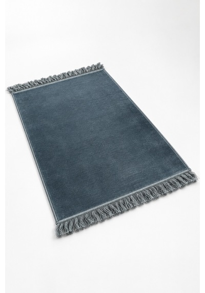 Düz Velur Kadife Seccade 70x110 Cm Petrol Mavi