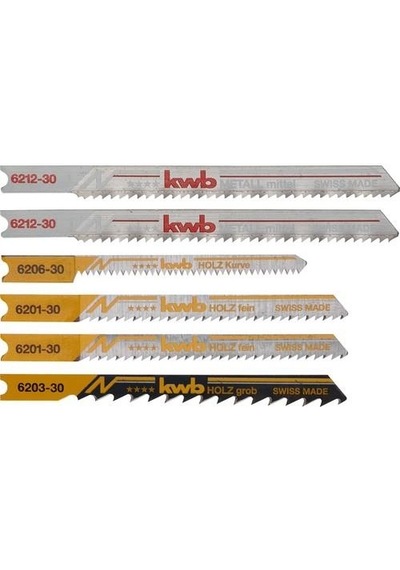 Kwb Kutulu Dekupaj Testere Bıçak Set 6parça 625630