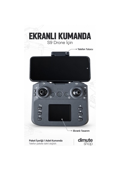 S9 Drone Kumandası Ekranlı Uzaktan Kumanda Yedek Parça - 926138253
