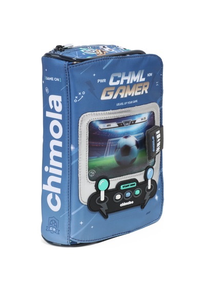 Chımola Chml Gamer Futbol Kalem Çantası Mavi E