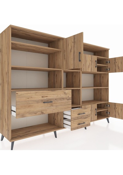 Hyperion Dolap 13 Raflı 3 Çekmeceli 5 Kapaklı 220x44x163 Çam-çam Atlas Çam - Atlas Çam Hyperion Dolap 13 Raflı 3 Çekmeceli 5 Kapaklı 220x44x163 Çam-çam Atlas Çam - Atlas Çam