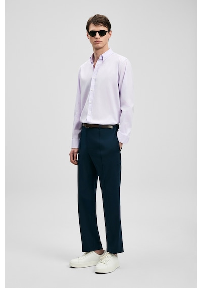 Lufian Danıel Erkek Basic Gömlek Regular Fit Lila Lila 111010677100870