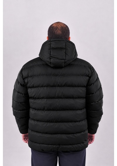 Büyük Beden Erkek 7xl-10xl Kapüşonlu Elyaf Dolgulu Astarlı Fermuarlı Kapitone Şişme Mont Annex Siyah Büyük Beden Erkek 7xl-10xl Kapüşonlu Elyaf Dolgulu Astarlı Fermuarlı Kapitone Şişme Mont Annex Siyah