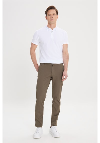 Ac&Co / Altınyıldız Classics Slim Fit Dar Kesim Pamuklu Esnek Chino Erkek  Pantolon - Haki