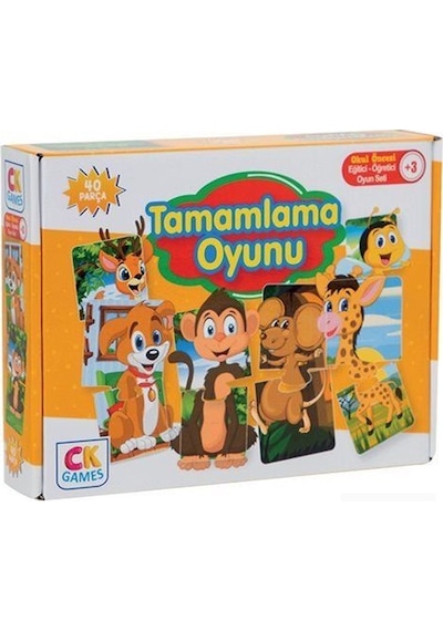 Tamamlama Oyunu Okul Öncesi Oyun Seti 3 Yaş