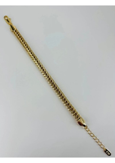 Tedar Renk Pirinç Cm Bileklik 17+4 Cm - Kbl0473 Najmaddin Standart