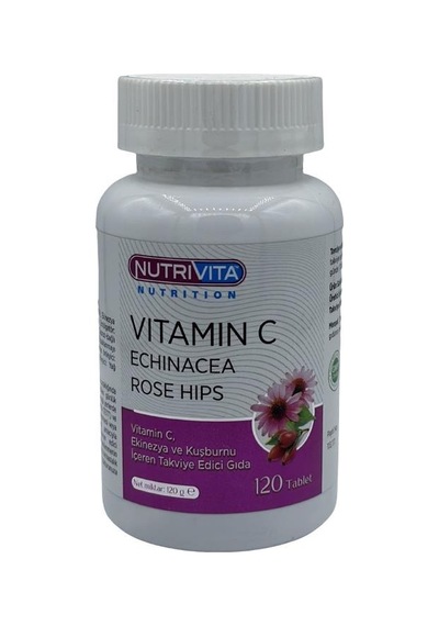 Nutrivita Nutrition Vitamin C Vitamini Echinacea 120 Tablet Ekinezya Kuşburnu Eki