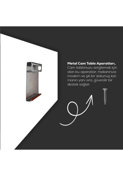 Soyut Türk Bayrağı Cam Tablo Modern Ofis Makam Odası Hediyelik Büyük Tablo Duvar Dekoru