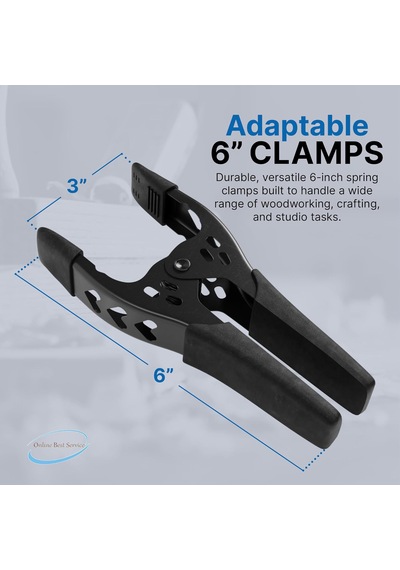 Ayarlanabilir Yaylı Güçlü Tutuşlu Metal Kıskaç Mengene Pense Mandal İşkence Kaymaz Kaplamalı Çeneler, Çok Amaçlı Sabitleme Aparatı Fotoğraf, Ahşap, Hobi Ve Atölye Kullanımı İçin Dayanıklı Tasarım